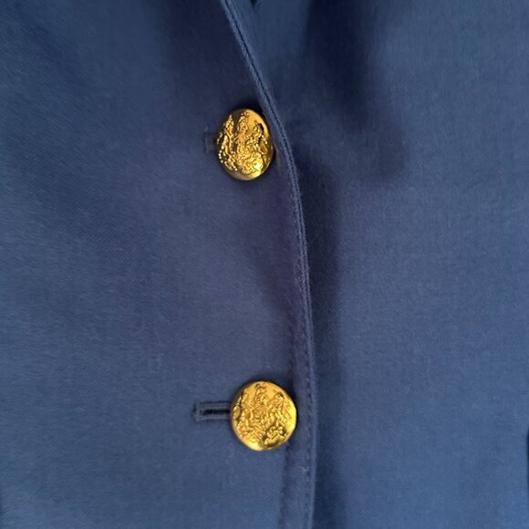 Jcrew Schoolboy Wool Blazer Blue Size 4 - Picture 4 of 10